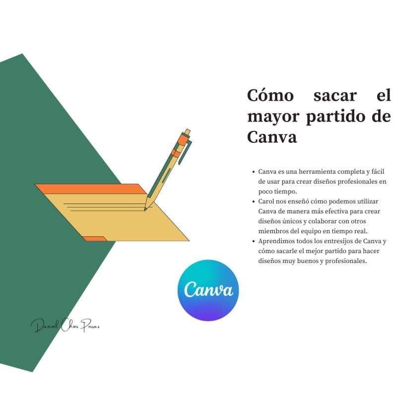 Imagen 6 del post «Ayer CAROLINA SANZ GONZALEZ nos enseñó múltiples herramientas de inteligencias artificiales como de diseño. Y…»
