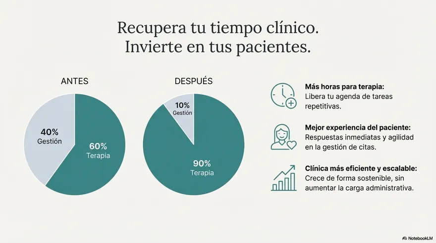 Diapositiva 5 de 6: ¿Tu clínica gestiona pacientes o gestiona papeles?