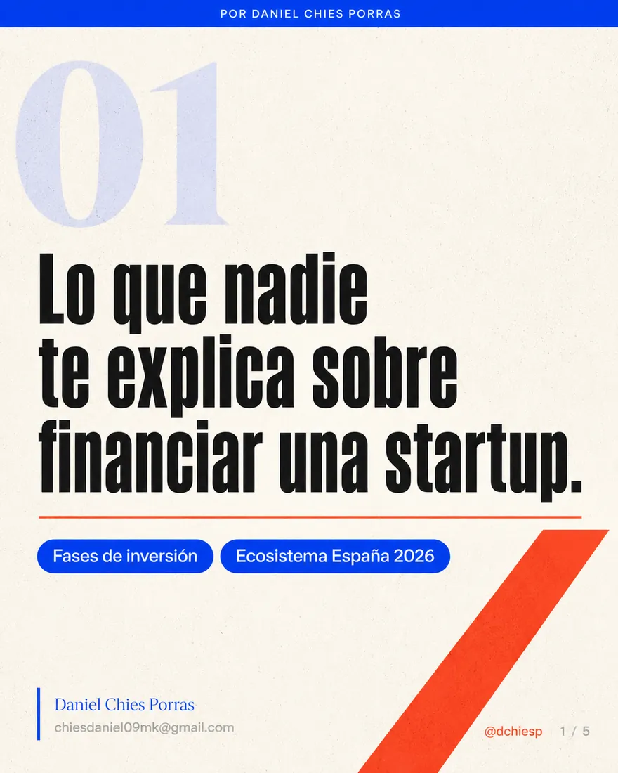 Diapositiva 1 de 5: Lo que nadie te explica sobre financiar una startup