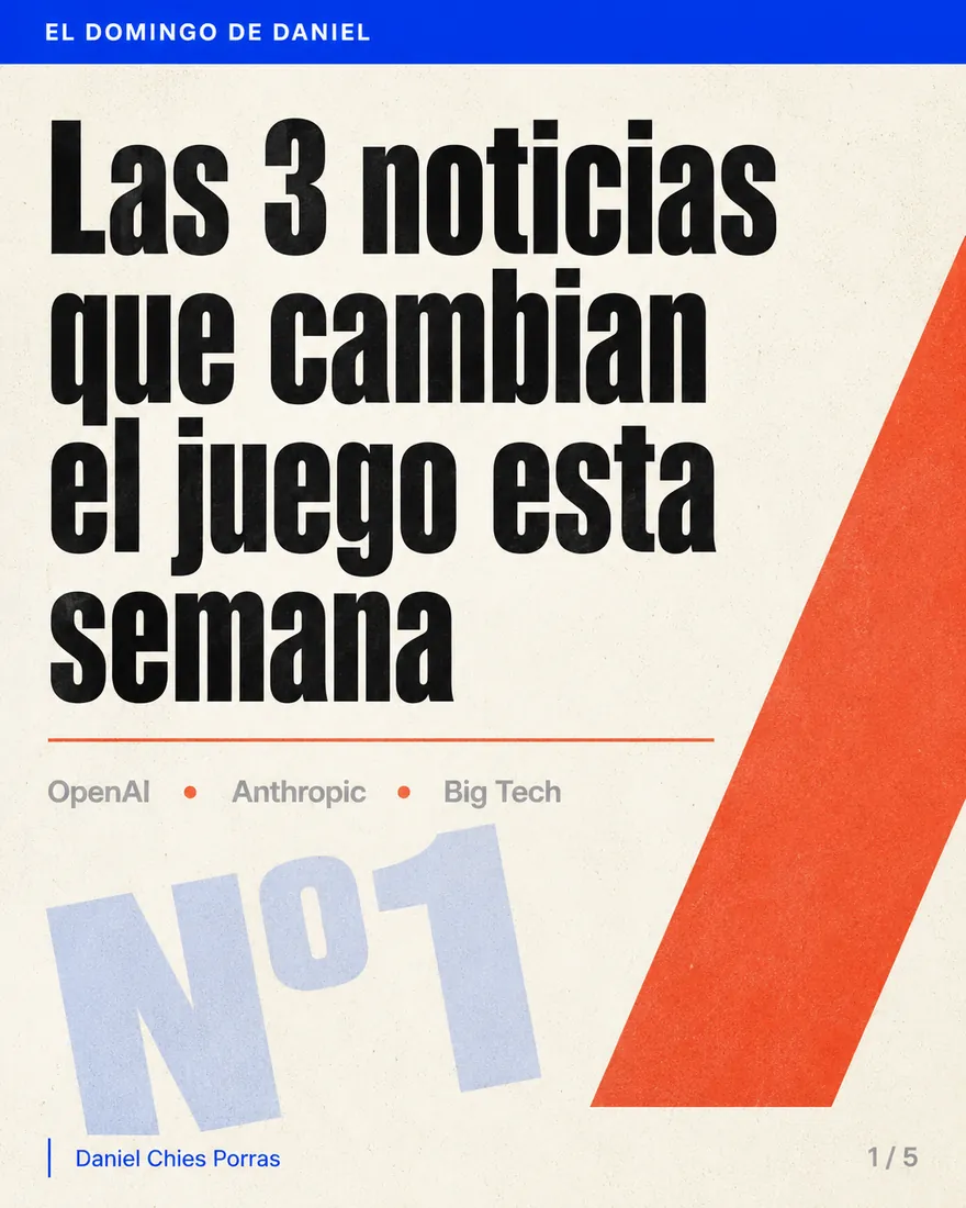 Diapositiva 1 de 5: Las 3 noticias de IA que cambian el juego esta semana